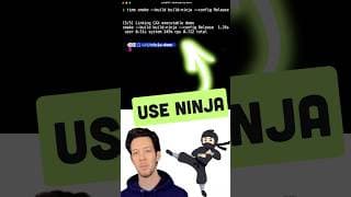 Your CI Is Slow for a Dumb Reason (Fix It in 10 Seconds) #programming #cmake #ninja