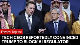 Zuckerberg, Musk And Huang Reportedly Convinced Trump To Block AI Regulator