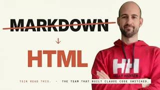 Markdown vs HTML: Why Anthropic's Claude Code Team Chose Wrong First? Or Not?