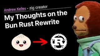 Bun Moved To Rust... Zig's Creator Fired Back