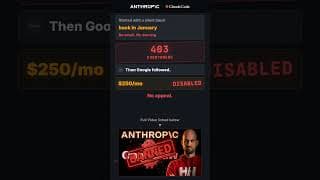 Anthropic Just Banned 10,000 Developers #ai #claude #banned