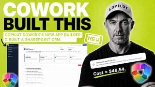 Copilot Cowork’s New App Builder: I Built a SharePoint CRM