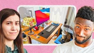 MKBHD Reacts to His Team's Home Desk Setups