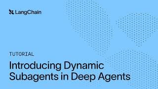 Dynamic Subagents: How to Run Parallel Agents Reliably in Deep Agents