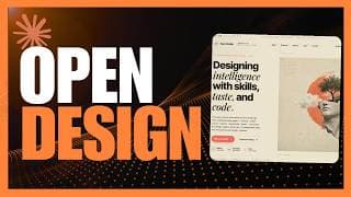 Open Design - Open Source Claude Design! Fully Free AI Design System!