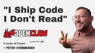 The creator of Clawd: "I ship code I don't read"