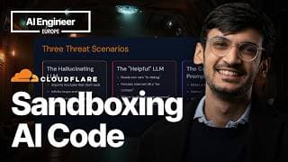 Why, and how you need to sandbox AI-Generated Code? — Harshil Agrawal, Cloudflare