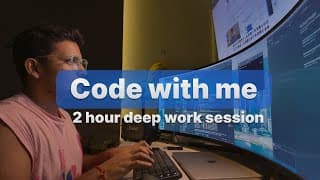 Code With Me | 1 Hour Pomodoro Focus & Coding Session With Productive Lo-Fi Playlist