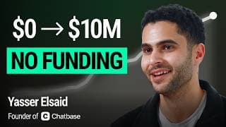 I Hit $1M ARR in 117 Days. Bootstrapped to $10M. Here's My Playbook | Chatbase, Yasser Elsaid