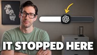 ChatGPT Quits Halfway Now. One Prompt Change Fixes It
