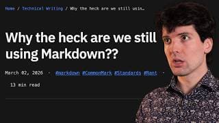 Markdown is a terrible language