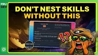 Don't Nest AI Skills Without This — Context Fork in Claude 🔀