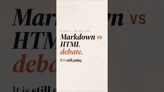 This Markdown Criticism Has Developers Divided #shorts #tech