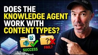 Does the Knowledge Agent Respect Content Type Hub Metadata?