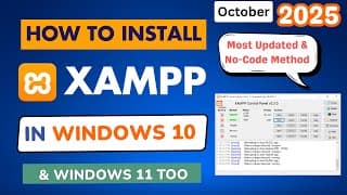 How to Install XAMPP for Windows 10 ( WordPress on Windows Localhost 2025 )