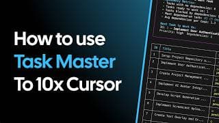 How to 10x Cursor with Task Master AI