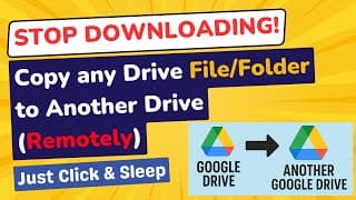 How to Copy Folder From Google Drive to Another Google Drive (Without Downloading any File)