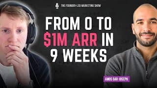 Amos Bar-Joseph: This SaaS CEO is scaling to $10M ARR per FTE using AI Agents & Founder-Led Content