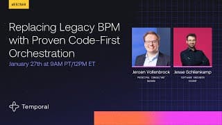 Replacing Legacy BPM with Proven Code First Orchestration