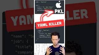 YAML Is Dead... Apple Just Replaced It #yaml #json #apple