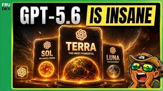 GPT 5.6 Sol, Luna & Terra is INSANE  🤯🤯🤯 OpenAI Models Just Changed Everything 🔥