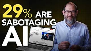 29% Of Your Employees Are Sabotaging Your AI Rollout. The Fix Is 3 Things.