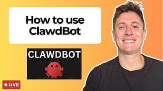 LIVE: Using ClawdBot to ship a FULL startup