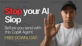 Copilot Agent Tutorial: Catch AI Slop Before You Send (Free Download)