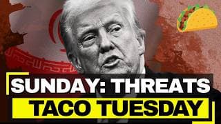 TACO Tuesday Trump HUMILIATED on Iran - Threatens Annihilation Sunday, Backs Down Again