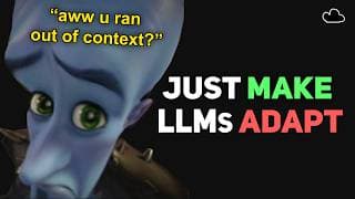 Why can’t LLMs just LEARN the context window?
