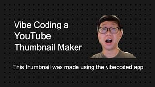 I built a YouTube thumbnail maker from scratch with Claude Code in 2 hours