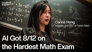 She Raised $64M to Build an AI Math Prodigy | Carina Hong, CEO of Axiom
