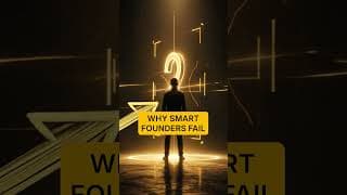 Why Smart Founders Actually Fail #shorts #entrepreneur