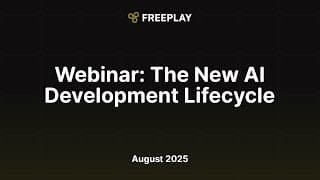 Webinar: The New AI Development Worklow (August 2025)