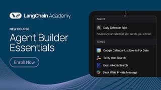 LangChain Academy New Course: LangSmith Agent Builder