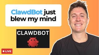 LIVE: Building INCREDIBLE apps with my ClawdBot (Sonnet 5???)