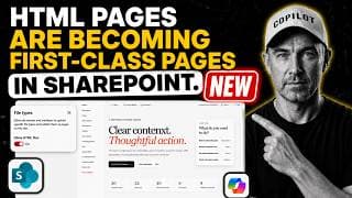 SharePoint HTML Pages Are Finally First-Class Citizens