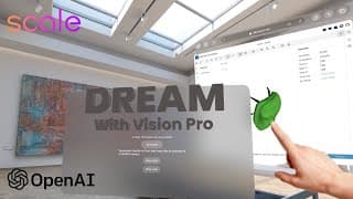 Dream with Apple Vision Pro 🪄 Text-to-3D in VR - Scale AI Generative Hackathon Demo🧑‍💻