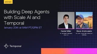 Building Deep Agents with Scale AI and Temporal