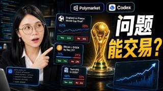 概率能赚钱?我用 Codex 实测全球最大预测市场 Polymarket,世界杯胜负也能交易?