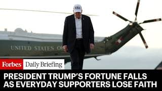 President Trump’s Fortune Falls As Everyday Supporters Lose Faith