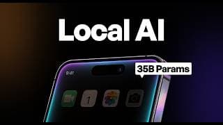 I Ran a 35B Param Model On My iPhone (Local AI)