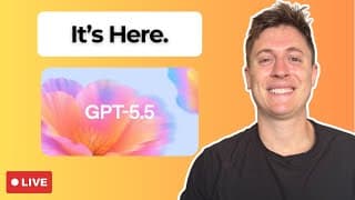🔴LIVE: ChatGPT 5.5 is here. Does it beat Claude Opus 4.7?