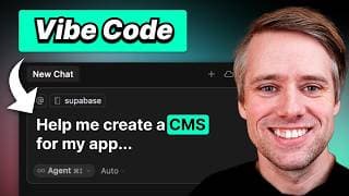 How to vibe code a backend with CMS, login, and auth in 20 min (Cursor AI + Supabase)