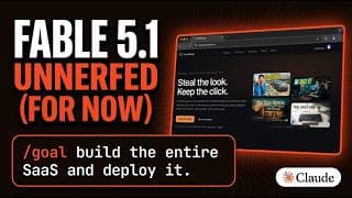 Claude Code /goal + Fable 5.1 = Full SaaS INSTANTLY (UNNERFED)
