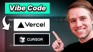 How to vibe code and launch your Next.js + Supabase app on Vercel (Cursor AI)