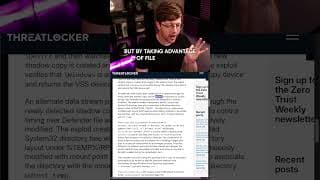 Hacker Drops INSANE Exploit #hacking #cybersecurity #windows