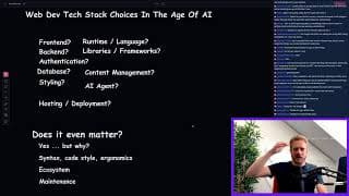 Best tech stack for web dev (with AI) in 2026?