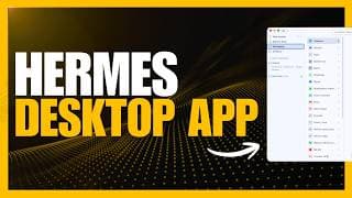 Hermes Agent Official NEW Desktop App - The 24/7 Self-Evolving AI Agent!
