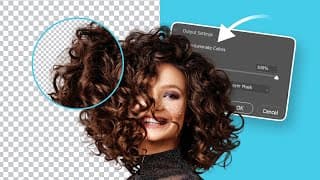 Cut out hair in seconds using Photoshop